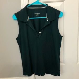 Tory Sport Green Sleeveless Top